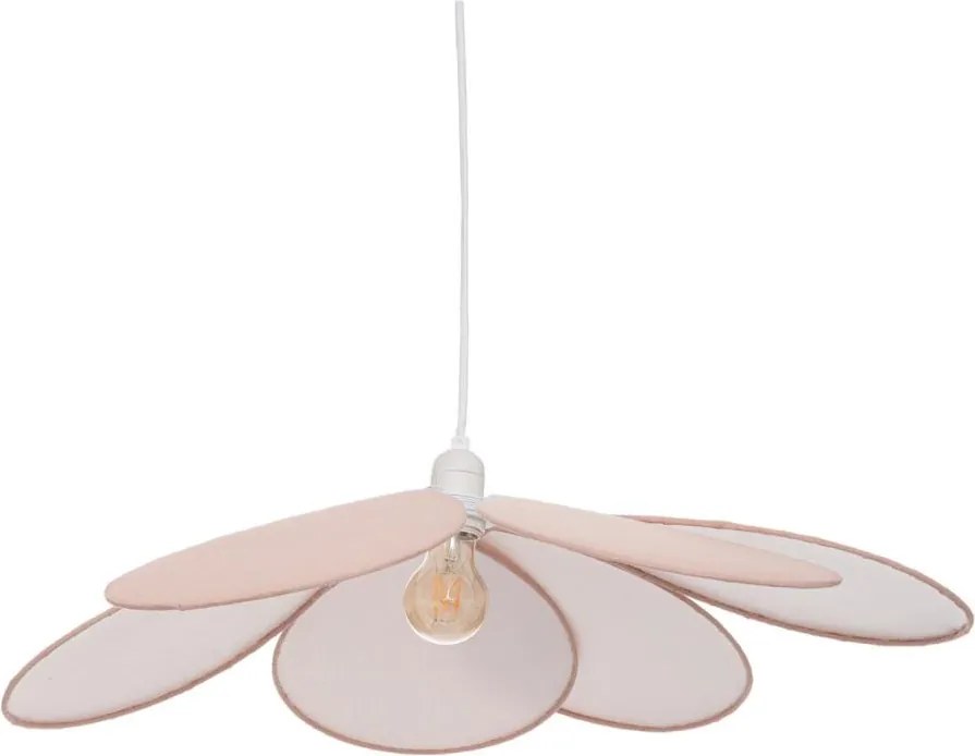 Atmosphera - Lampa dziecięca na przewodzie PETAL 1xE27/40W/230V śr. 64 cm różowa