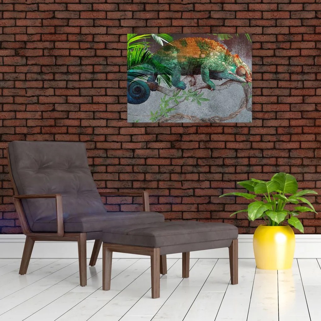 Obraz - Kameleon (70x50 cm)