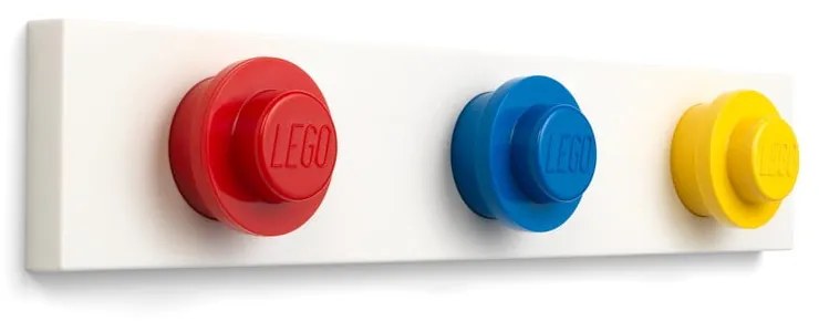 Wieszak ścienny w czerwonym, niebieskim i żółtym kolorze LEGO®