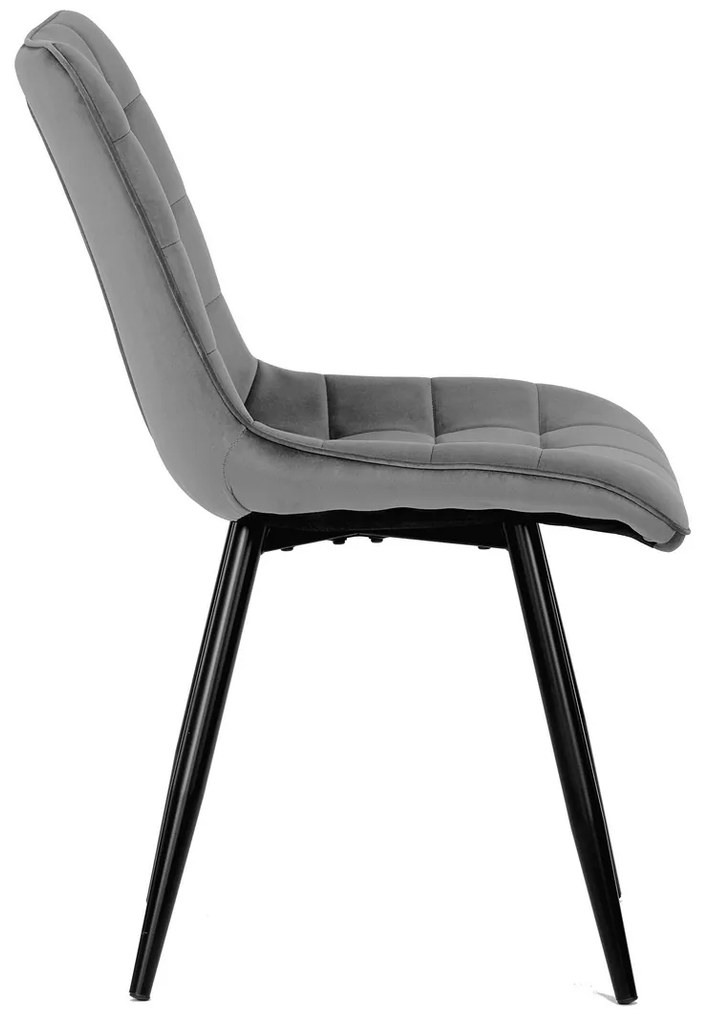 Zestaw krzeseł do jadalni CT-384 GREY4, 4 szt.