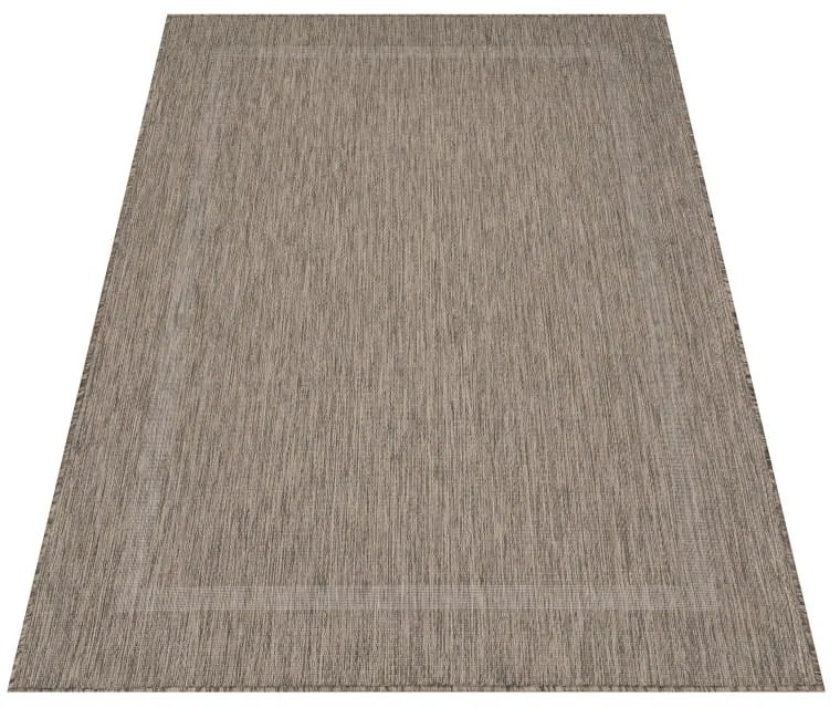 Dywan zewnętrzny Relax ramka brązowy 80 cm x 250 cm