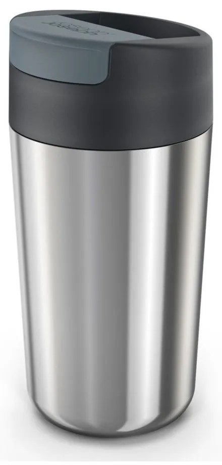 Kubek podróżny w granatowo-srebrnym kolorze 450 ml Sipp – Joseph Joseph