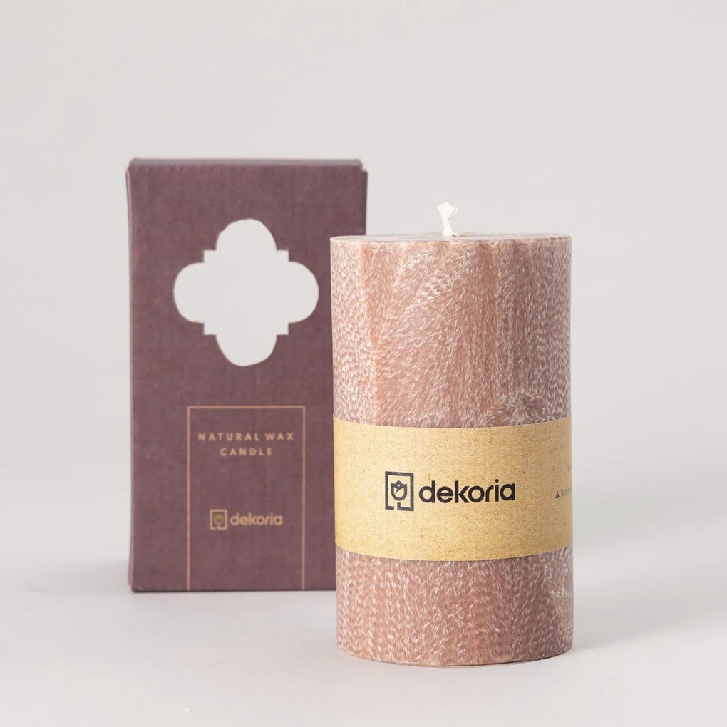 Świeca zapachowa palmowa walec Old Pink