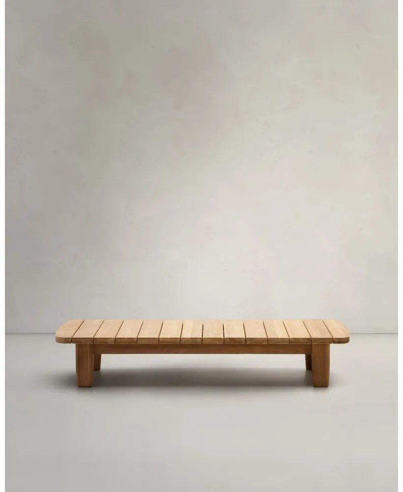 Stolik ogrodowy z litego drewna tekowego 70x140 cm Tirant – Kave Home