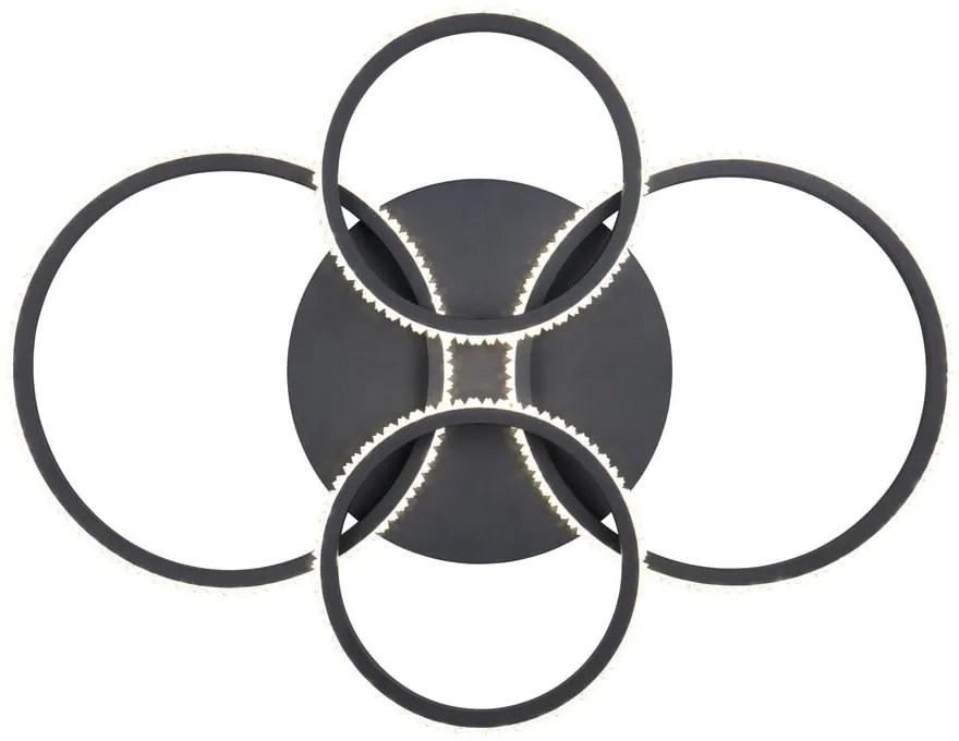 Czarna lampa sufitowa LED 49.5x65.5 cm Cires – Trio