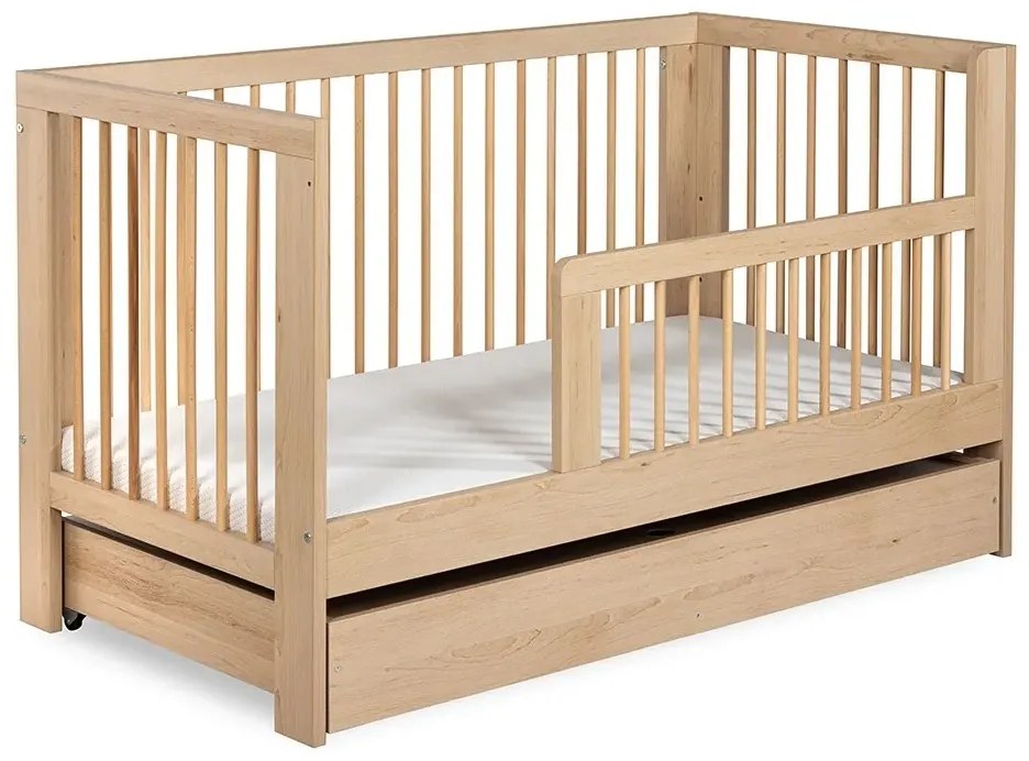 Łóżeczko dziecięce tapczanik OLIVIA 140x70 buk LITTLE SKY