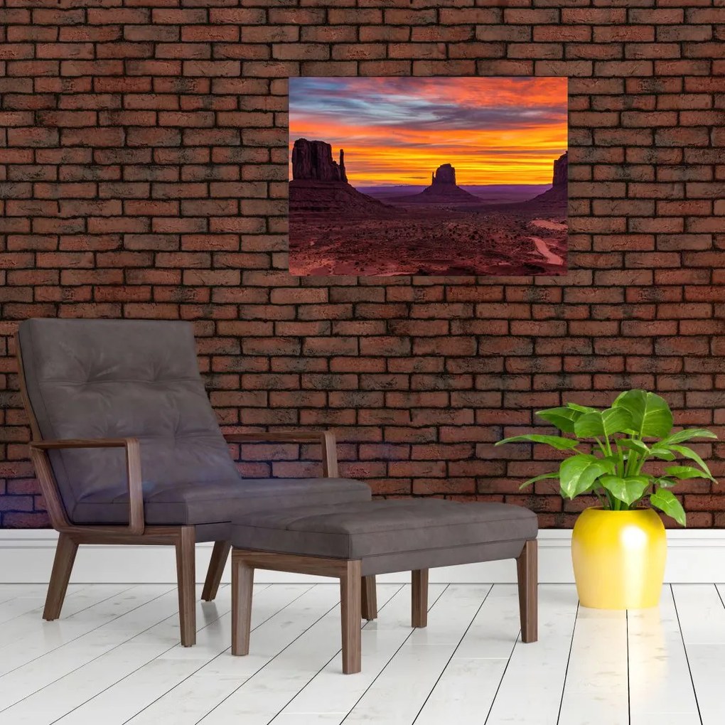 Obraz - Monument Valley v Arizonie (70x50 cm)