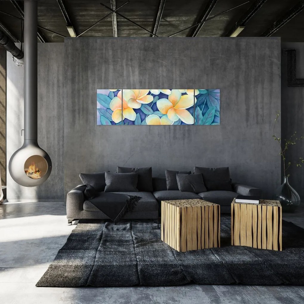 Obraz - Tropikalne krzewy (170x50 cm)