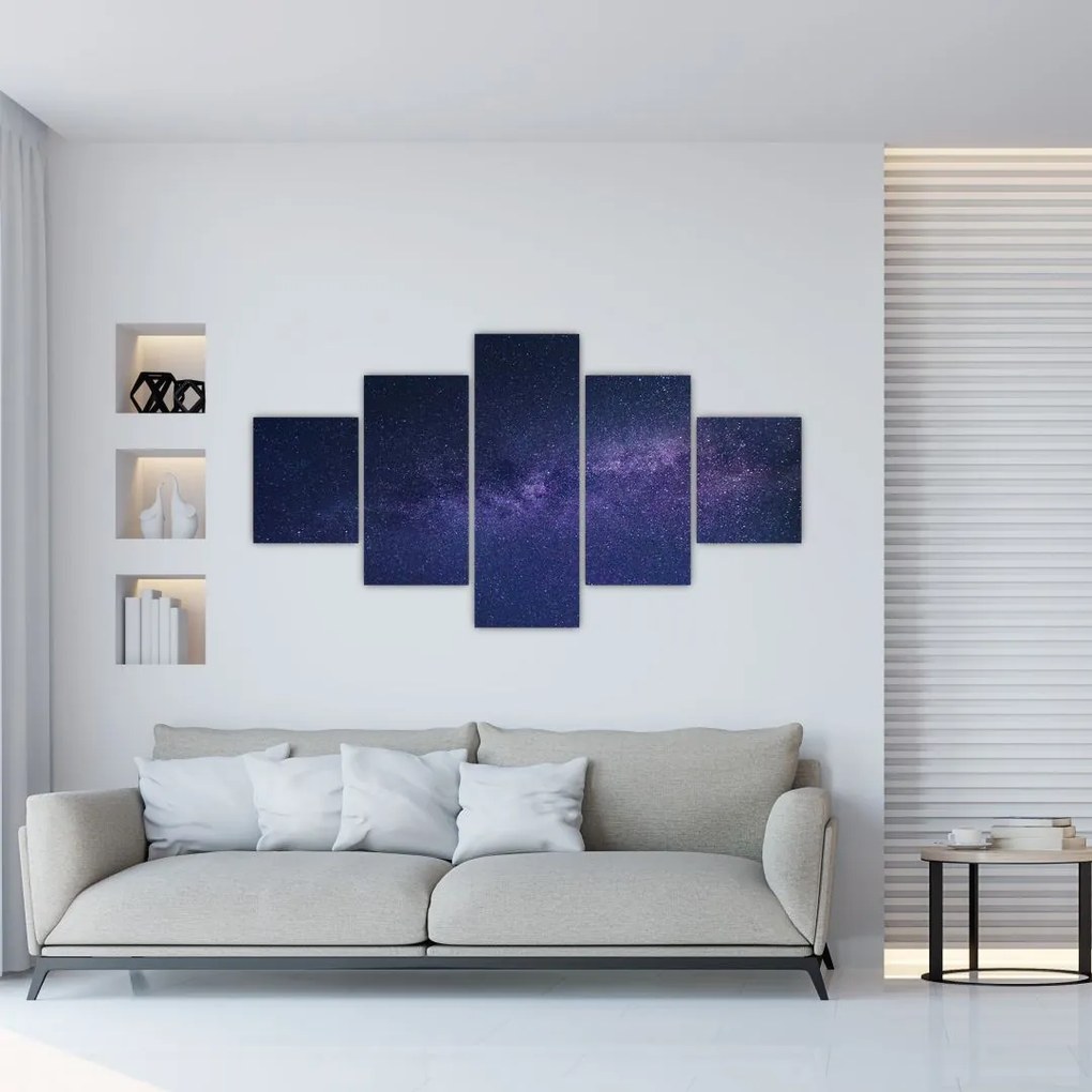 Obraz nocnego nieba (125x70 cm)