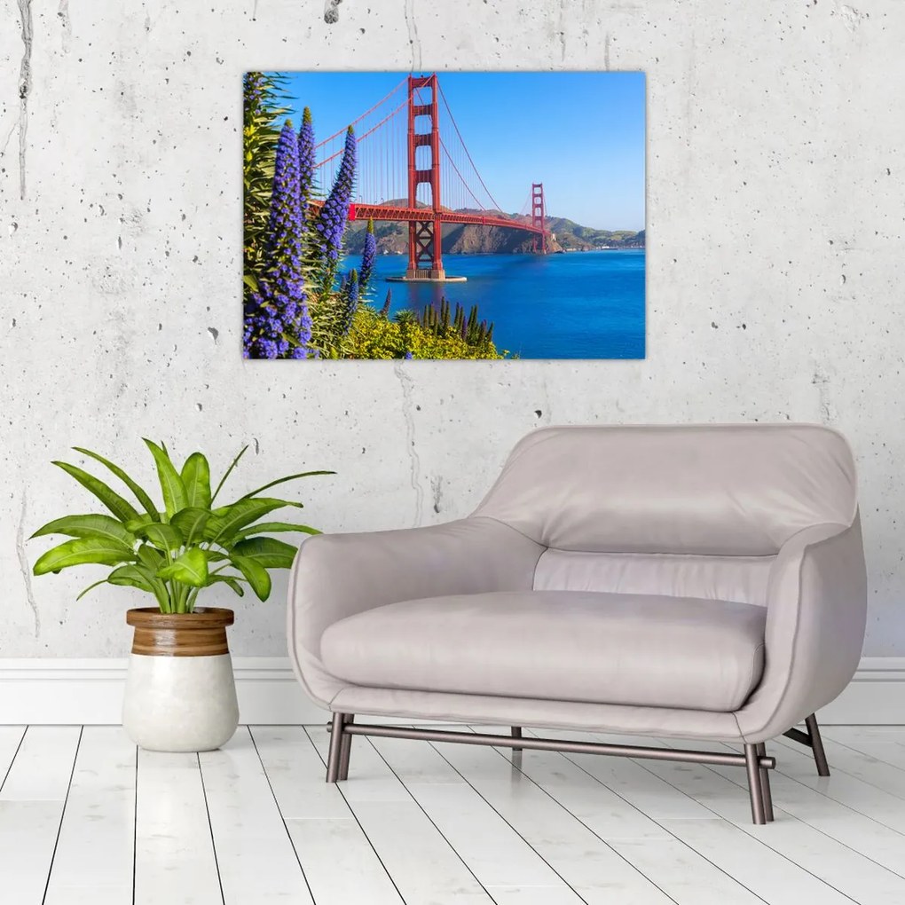 Obraz na szkle - Most Golden Gate, San Francisco (70x50 cm)