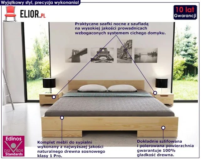 Komplet skandynawskich mebli do sypialni S2-C85