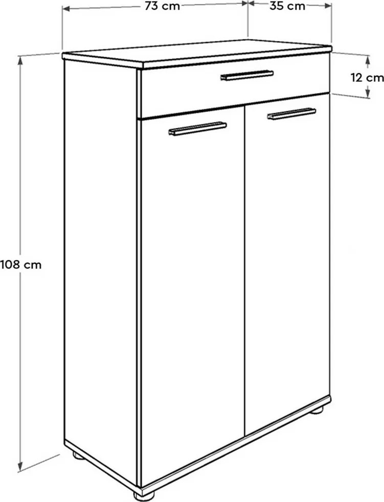 Szafka na buty Adra White