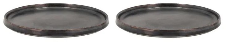 Czarne talerzyki deserowe w zestawie 2 szt. ø 20,8 cm Fjord - Villa Collection