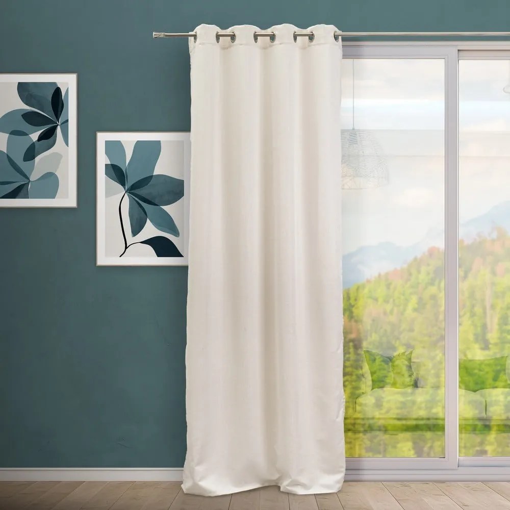 Zasłona żakardowa w beżowo-złotym kolorze 140x260 cm Lluvia – Casa Selección