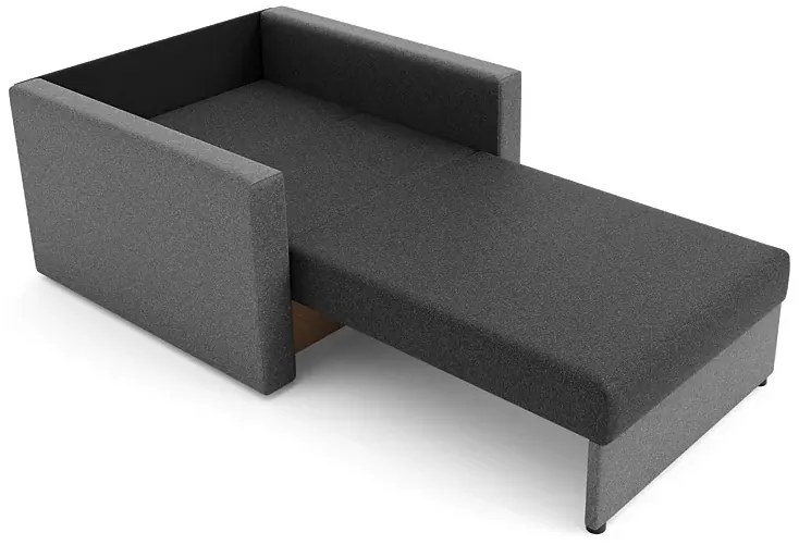 Sofa jednoosobowa amerykanka grafit + szary S9-F24