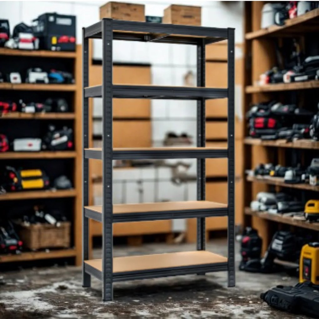 Jurhan Regał o dużej nośności HEAVY, maks. 875kg, 90x40x180cm, czarny