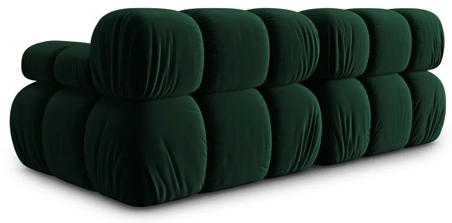 Zielona aksamitna sofa 188 cm Bellis – Micadoni Home