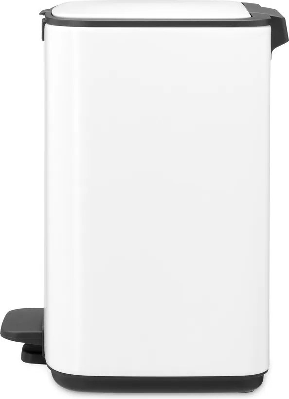 Biały stalowy kosz na śmieci z pedałem 7 l Bo – Brabantia