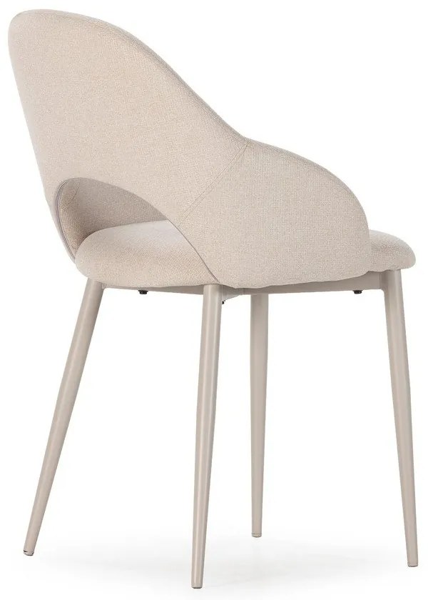 Beżowe tapicerowane krzesła zestaw 2 szt. Lia – Marckeric