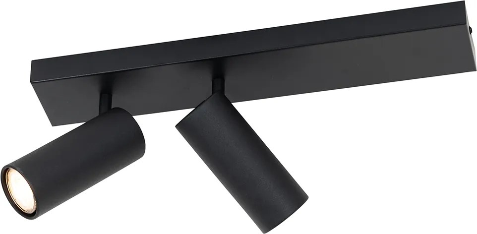 Inteligentny reflektor sufitowy czarny 2-punktowy regulowany z 2 Wifi GU10 50mm - Renna