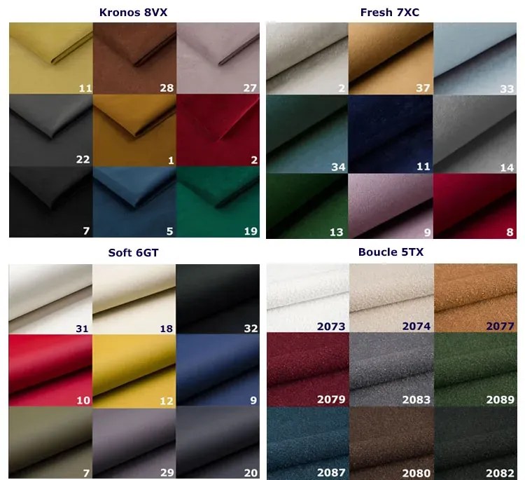 Dwuosobowa tapicerowana sofa Sharis 3X - 36 kolorów