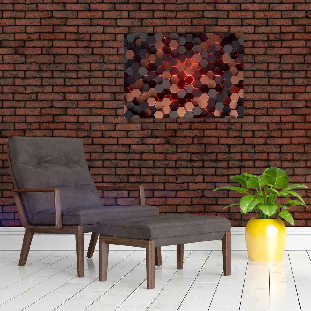 Obraz - Futurystyczna abstrakcja (70x50 cm)
