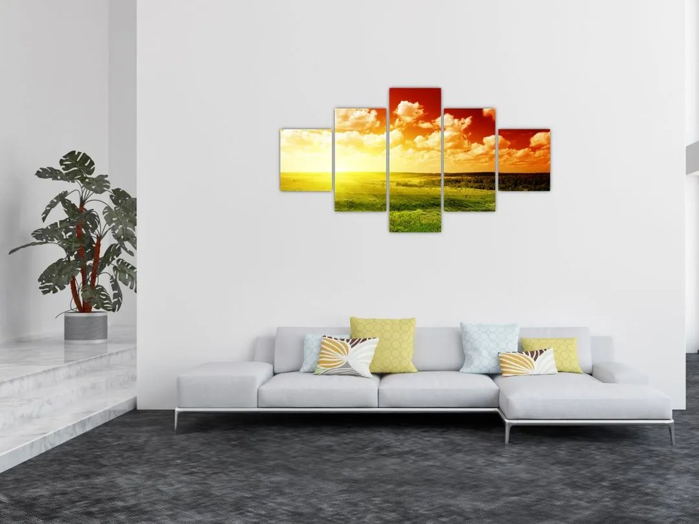 Obraz letniej łąki (125x70 cm)