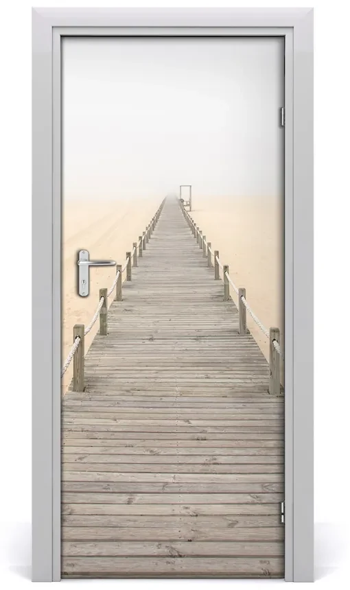 Naklejka fototapeta na drzwi Ścieżka na plaży