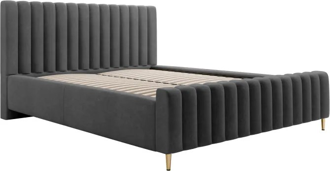 Łóżko tapicerowane Lux z pojemnikiem i zagłówkiem