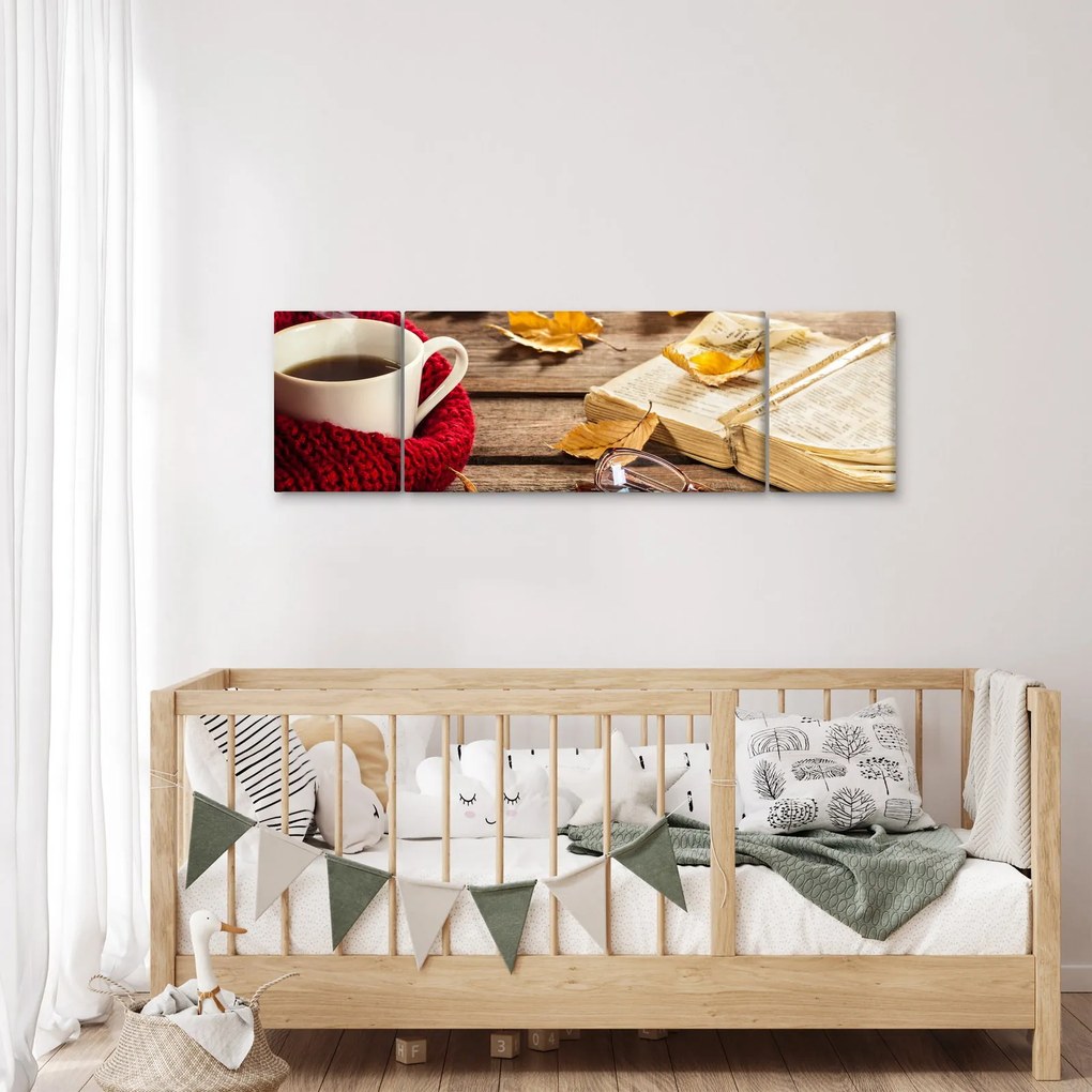 Obraz - Jesienna filiżanka herbaty (170x50 cm)