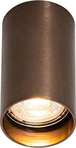 Inteligentny reflektor natynkowy ciemny brąz z Wifi GU10 50 mm - Tuba