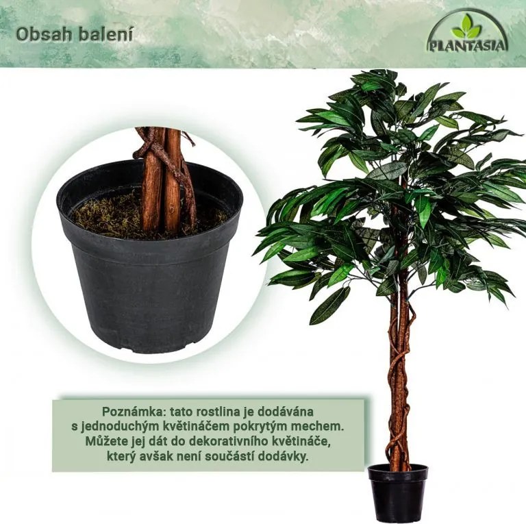 PLANTASIA Sztuczne drzewo mango 120 cm