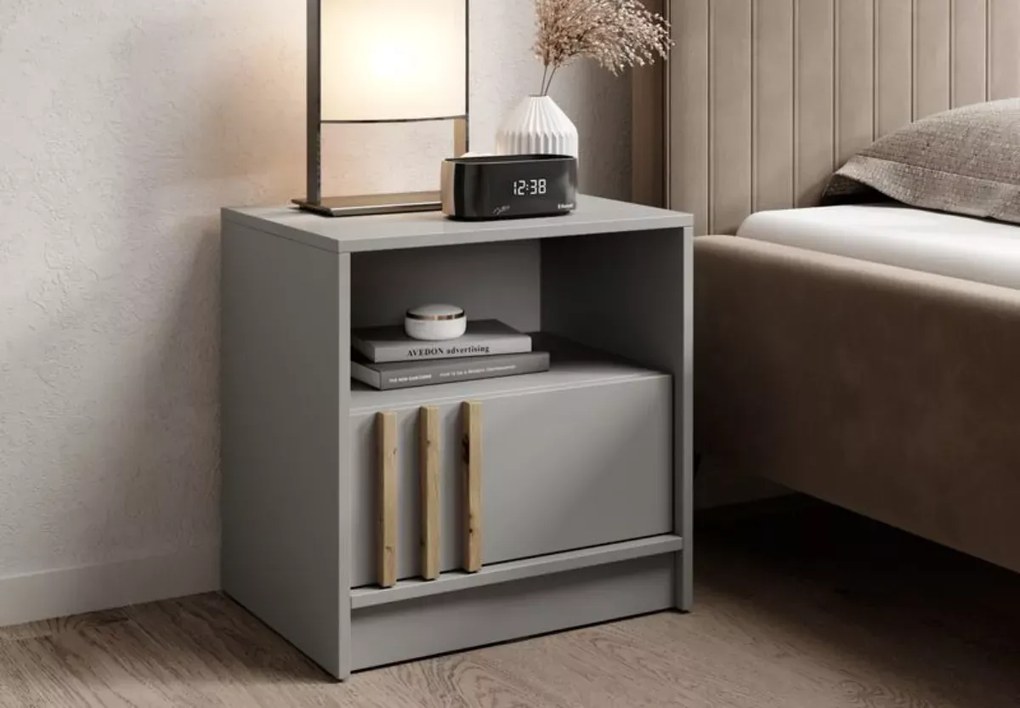 Szafka nocna stolik lamele Sophie szuflada 51cm