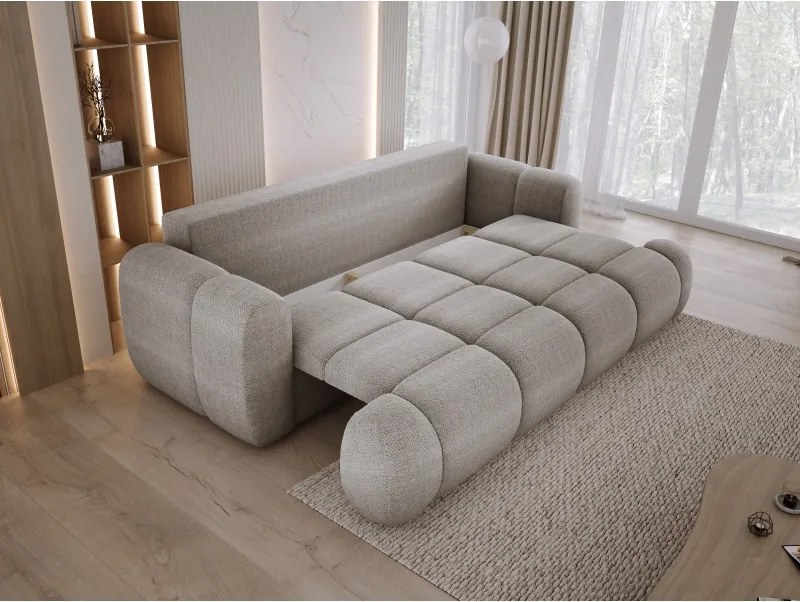 Sofa kanapa BOMO 3 osobowa z funkcją spania i pojemnikiem