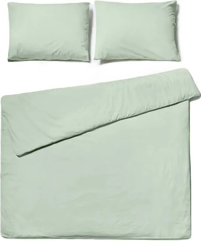 PrzytulneMieszkanie.pl PrzytulneMieszkanie.pl Bawełniana pościel CALMORA miętowa Rozmiar pościeli: 2 szt 70 x 90 cm | 160 x 200 cm