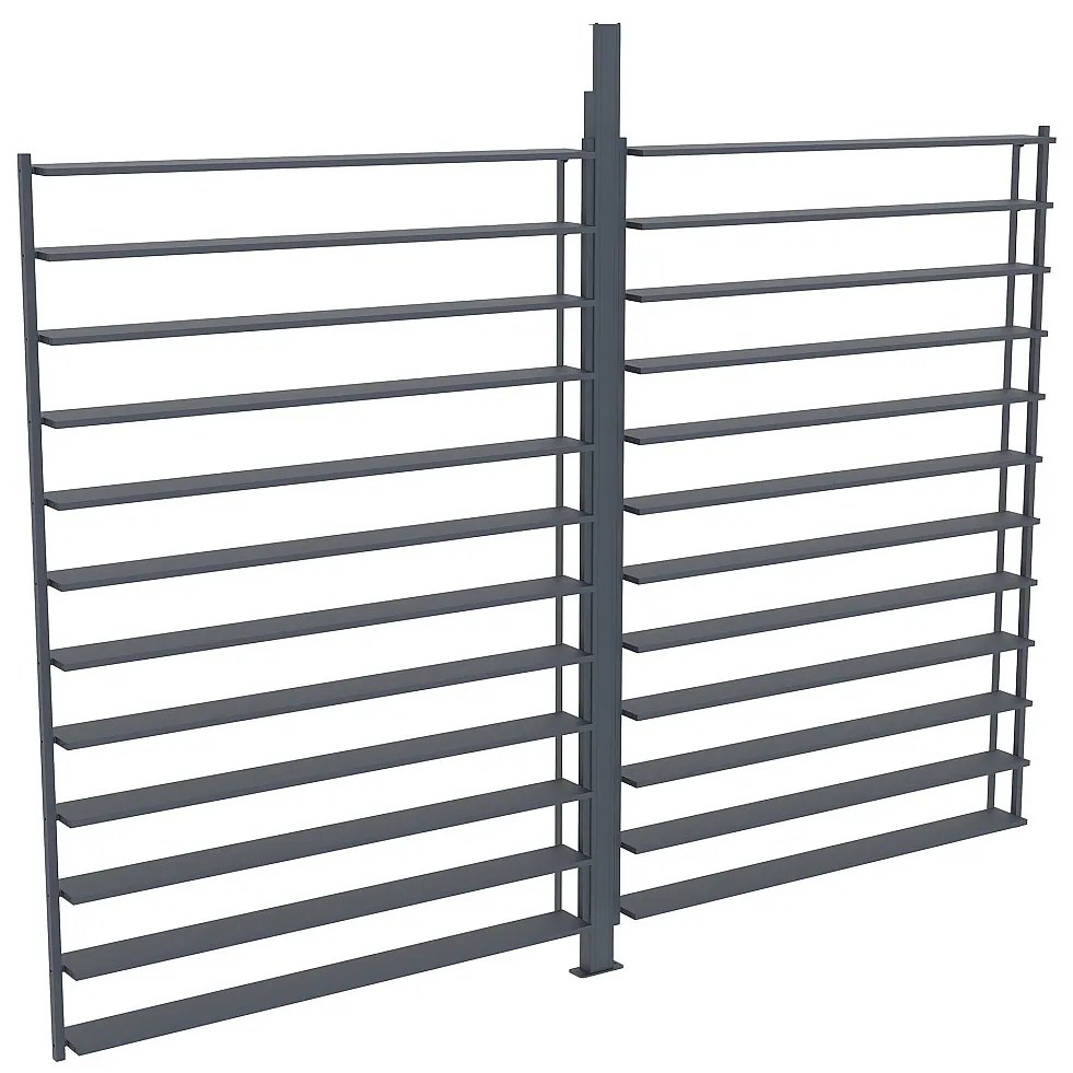 Ścianka do pergoli bioklimatycznej z regulowanym łamaczem światła z antracytowego aluminium - szer. 2,78 x wys. 2,2 m - BOLSENA