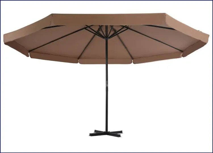Beżowy parasol ogrodowy - Diola