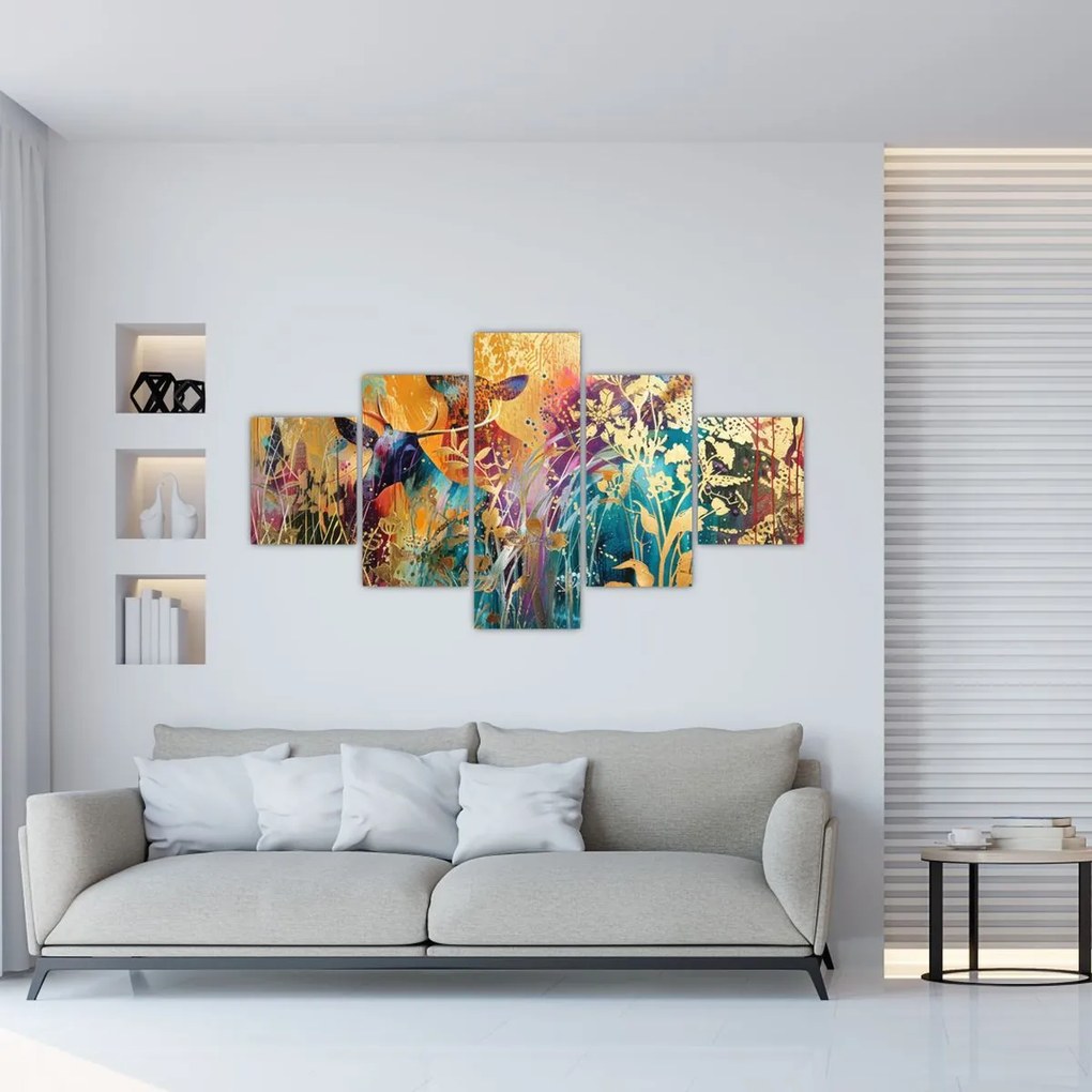 Obraz - Abstrakcyjny obraz natury (125x70 cm)