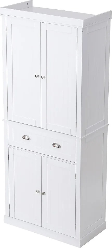 Szafa SucceBuy do Spiżarni Kuchennej 183cm, 4 Drzwi, 3 Regulowane Półki, Przechowywanie, Zaprojektowana dla Dużych Rodzin i Restauracji