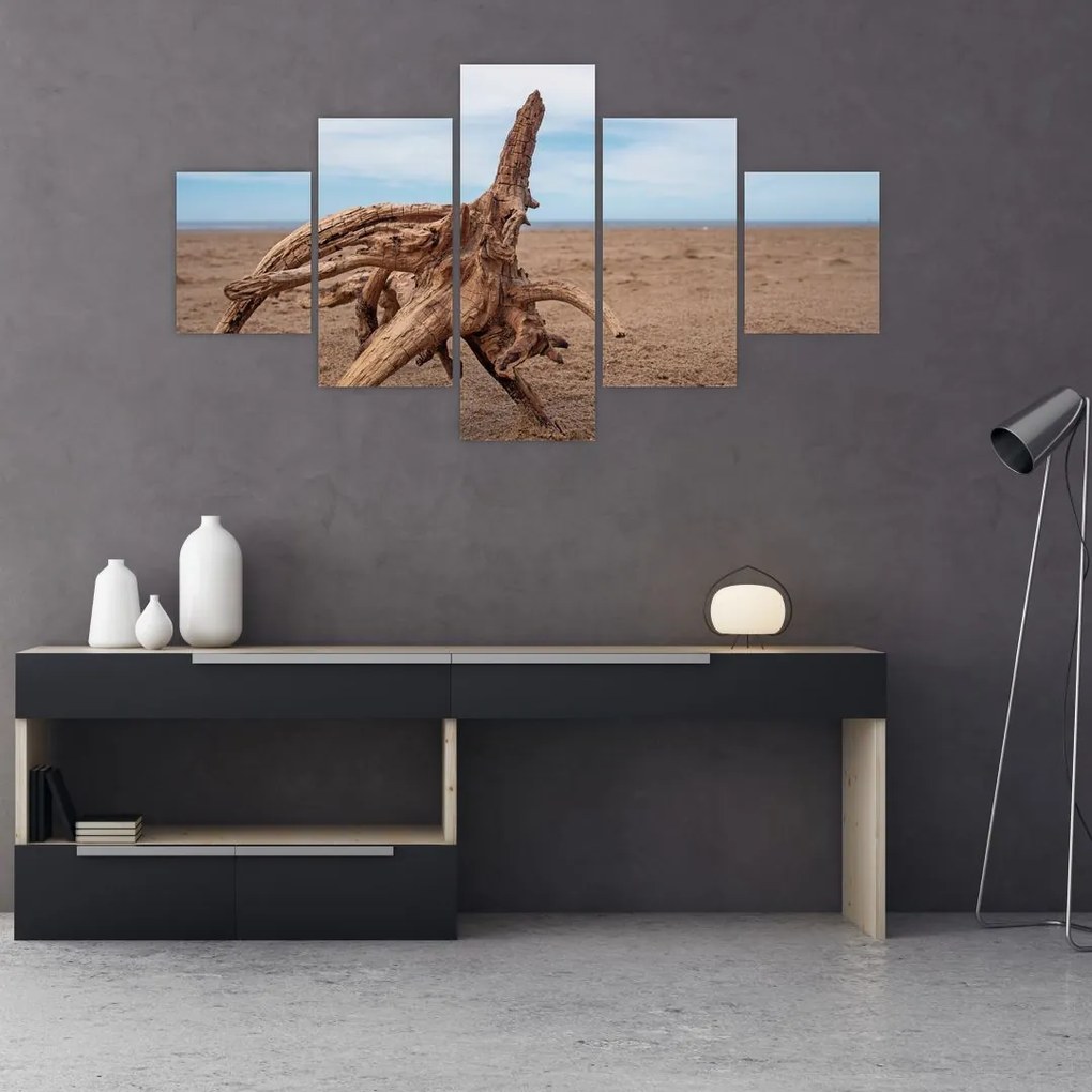 Obraz - Zmyte przez morze (125x70 cm)