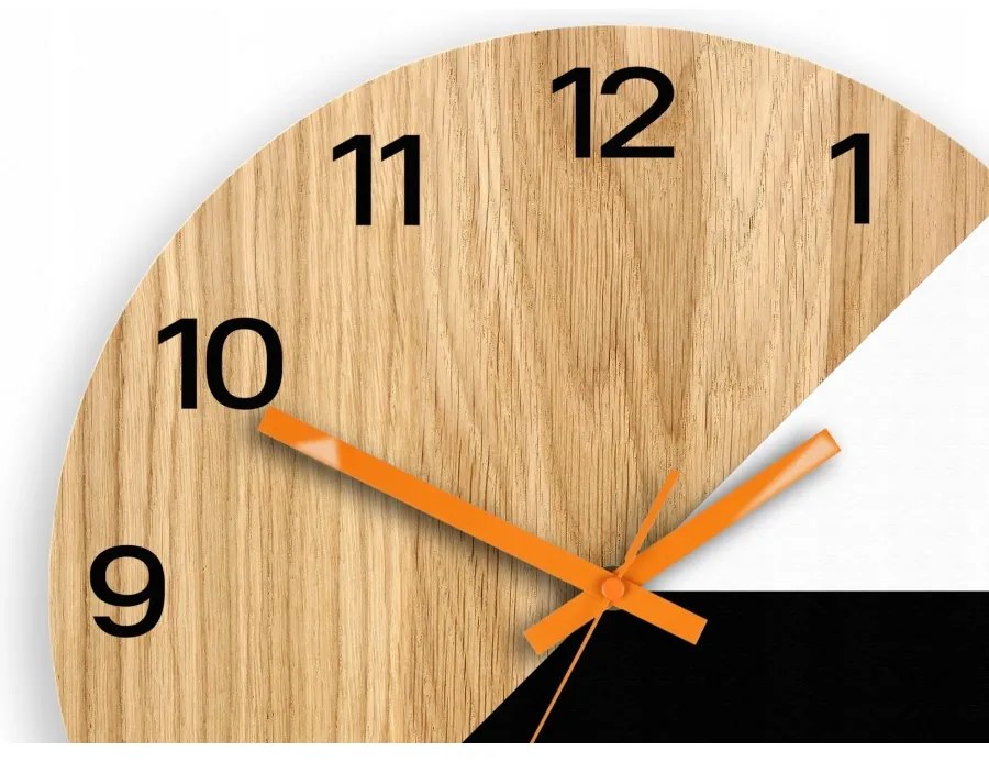 Zegar na ścianę nowoczesny efektowny okrągły cichy do kuchni salonu pokoju