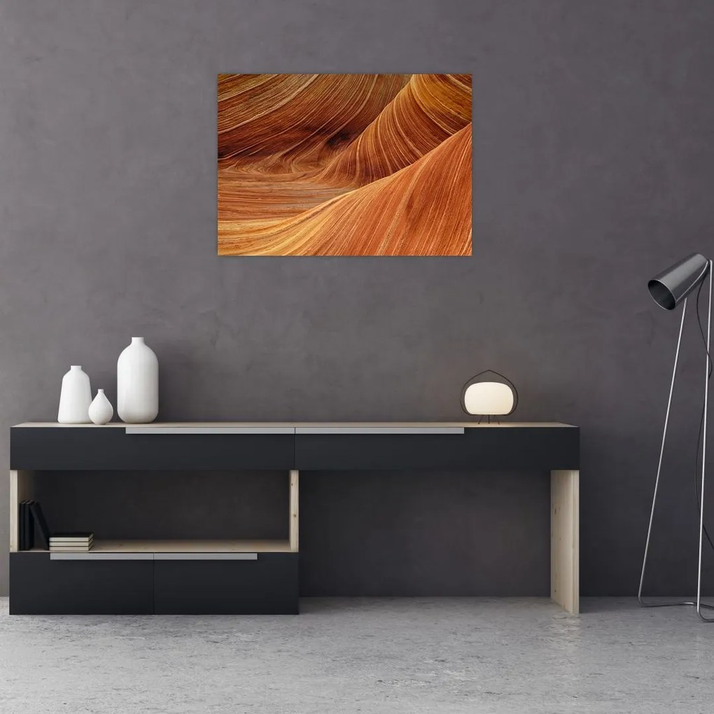 Obraz na szkle - Czerwony piasek (70x50 cm)