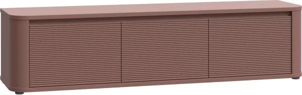 Trzydrzwiowa szafka RTV Breathtaker 170 cm, kolor terakota