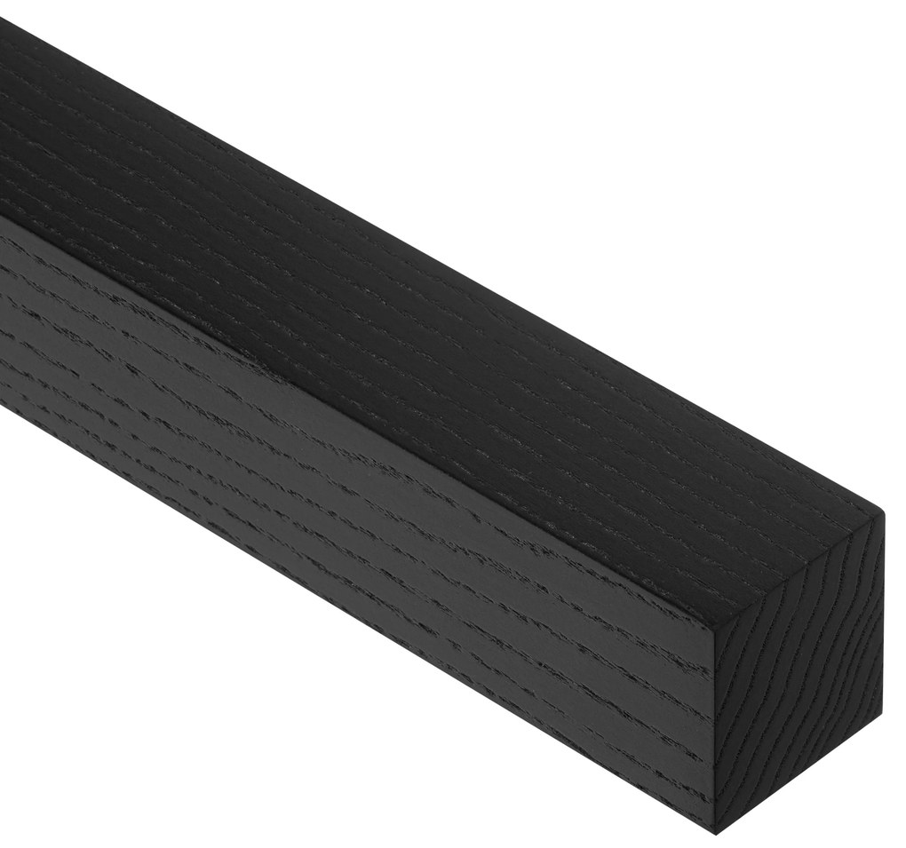 Czarna lampa wisząca LED 115cm z drewna jesionowego L115KB-4K-SCHWARZ