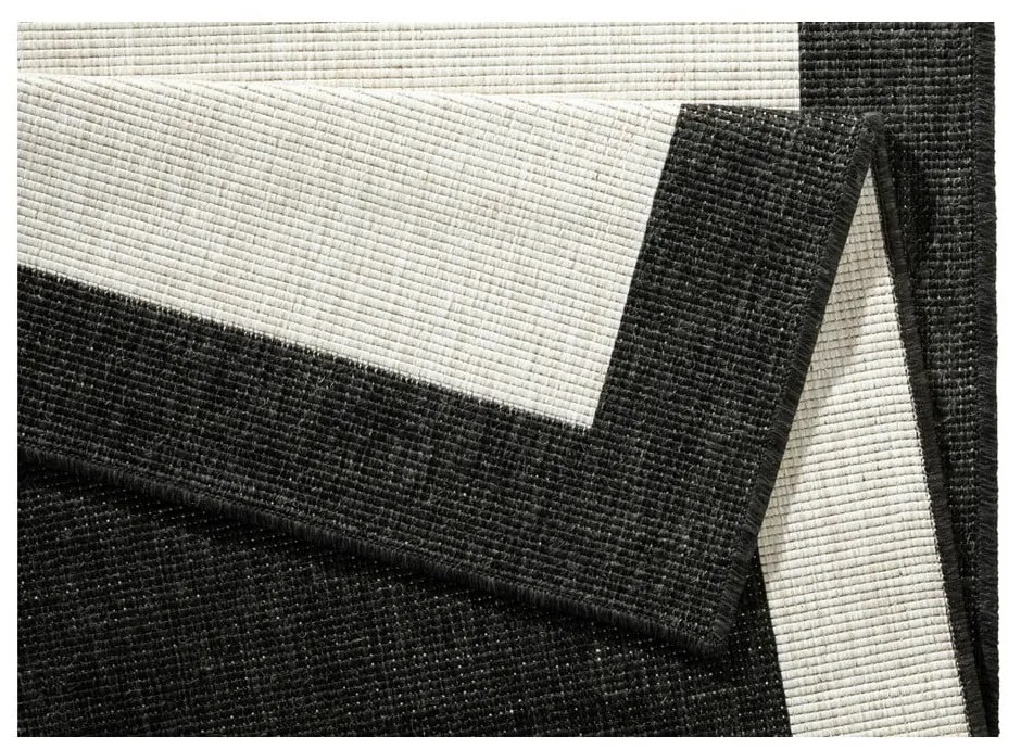 Czarno-kremowy dywan dwustronny NORTHRUGS Panama, 120x170 cm