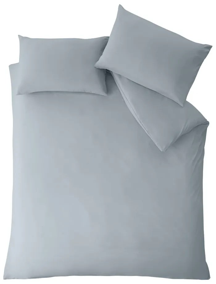 Niebieskoszara pościel dwuosobowa z mikrowłókna 200x200 cm So Soft Easy Iron – Catherine Lansfield