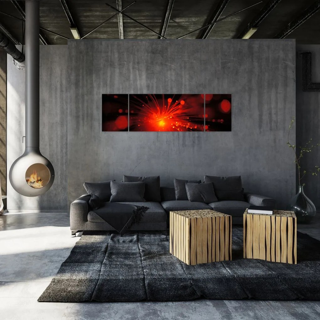 Obraz błyszczącej abstrakcji (170x50 cm)