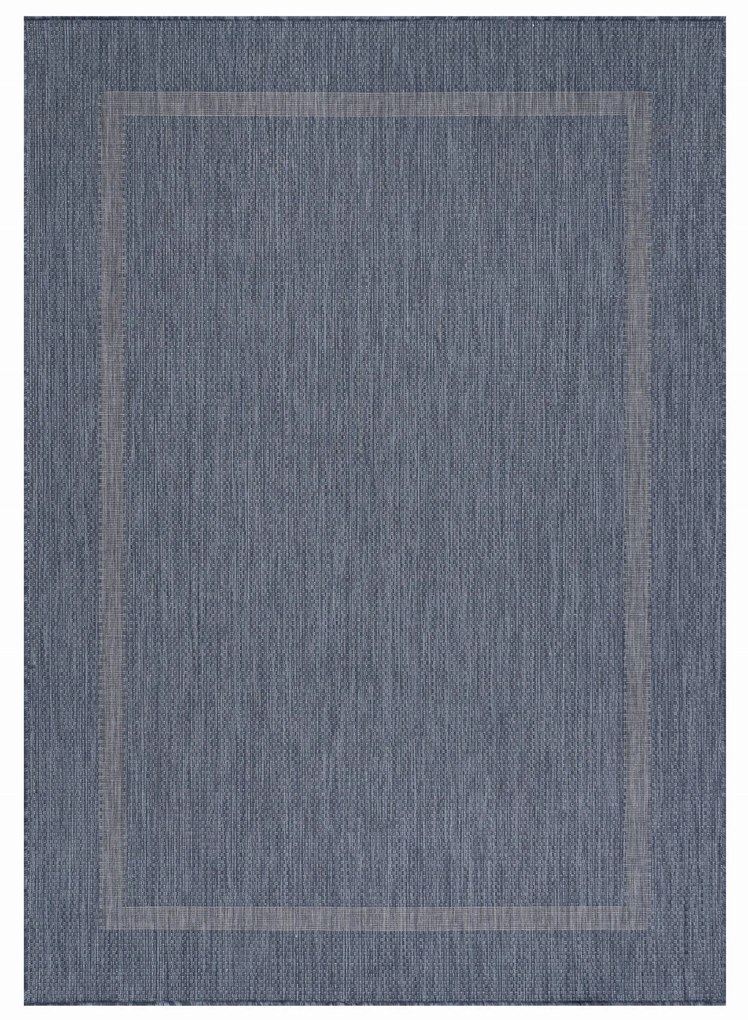 Dywan zewnętrzny Relax ramka granatowy 240 cm x 340 cm