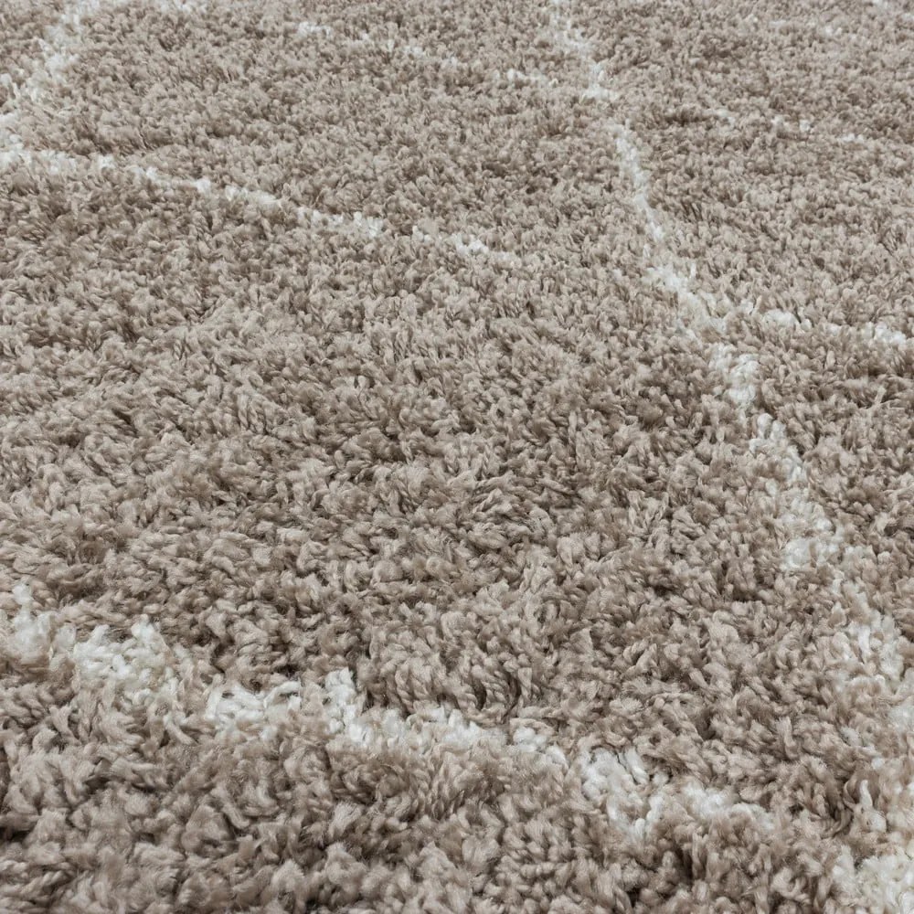 Jasnobrązowy okrągły dywan ø 120 cm Alvor – Ayyildiz Carpets