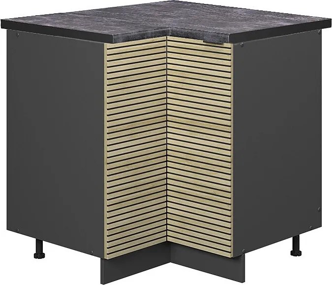 Szafka narożna panel dębowy 80.5x60x82 fame-line